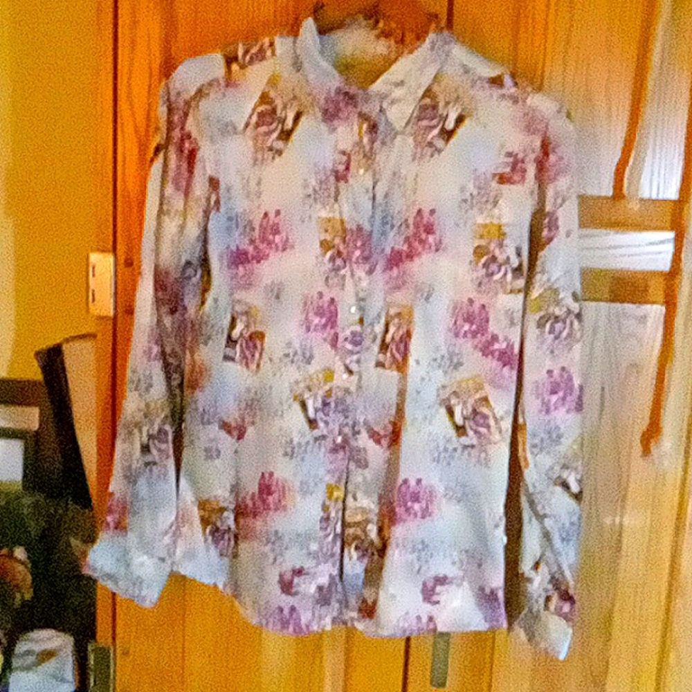 Vintage wrangler button down shirt sz S